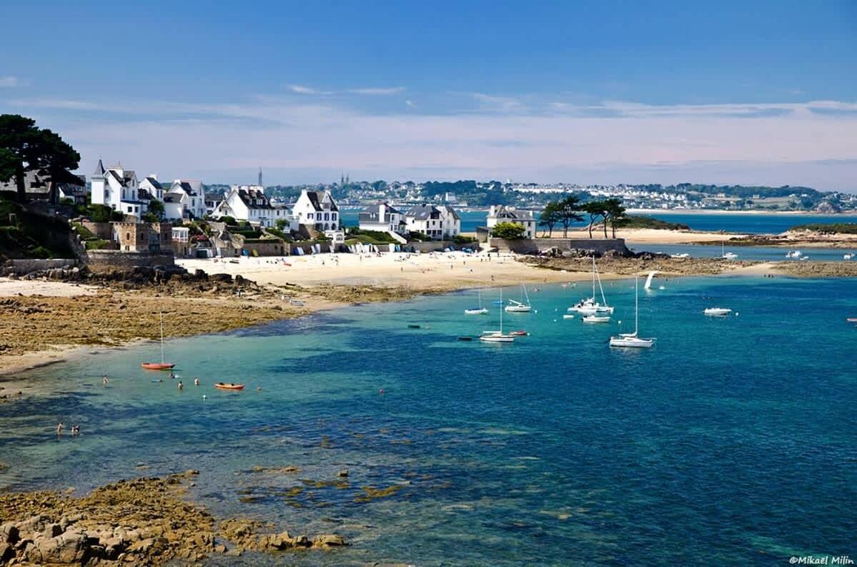 Kermartin - Maison De Famille Avec Vue Sur La Baie De Morlaix Plouezoc'h Екстер'єр фото