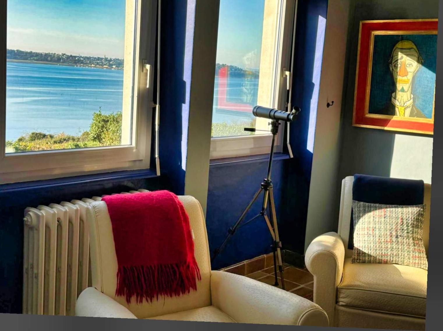 Kermartin - Maison De Famille Avec Vue Sur La Baie De Morlaix Plouezoc'h Екстер'єр фото